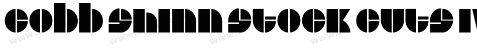 Cobb Shinn Stock Cuts IV字体转换